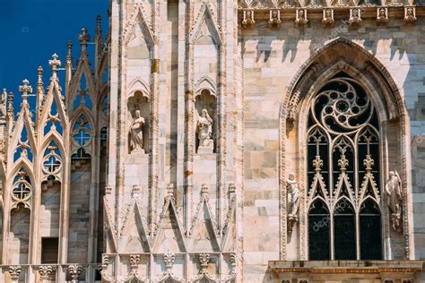 Detail Of Milan Cathedral Or Duomo Di Milano In Milan Italy Cl