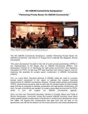 Fillable Online Th Asean Connectivity Symposium Fax Email Print