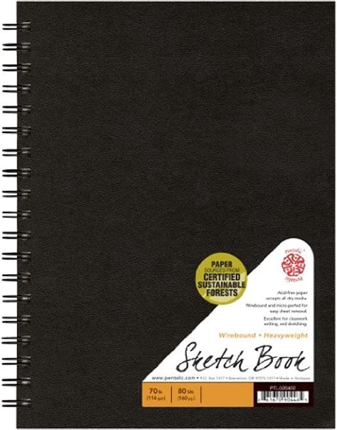 Pentalic 7 X 10 Traditional Wirebound Artist Sketchbook Walmart