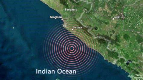 Gempa Magnitudo Sr Guncang Bengkulu Berpusat Di Zona Megathrust