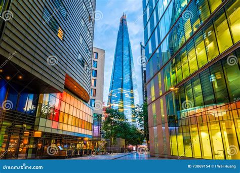 Street View Of Modern Buildings In London Editorial Stock Image Image