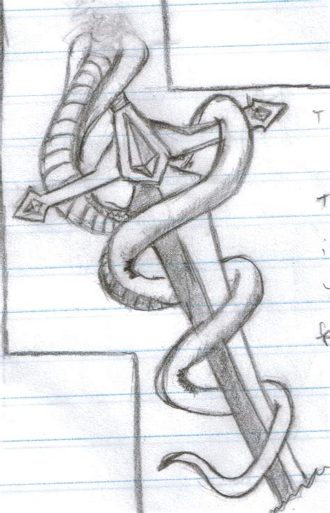 doodle snake wit blade by snakeeyedtagger on deviantART