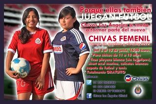 Campo de pruebas femenil Chivas Los Ángeles Soccer Puebla Expres