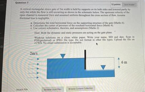 Solved Question Points Save Answer A Vertical Recta