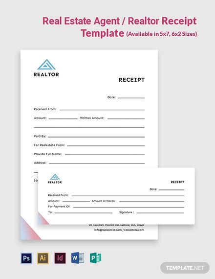 11 Real Estate Receipt Templates Free Downloads