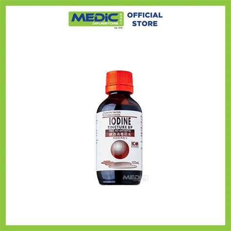 Icm Pharma Iodine Tincture Bp 100ml By Medic Drugstore Ntuc Fairprice