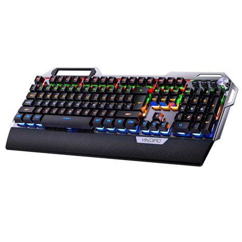 Механическая игровая клавиатура YINDIAO с регулируемой RGB семицветной ...