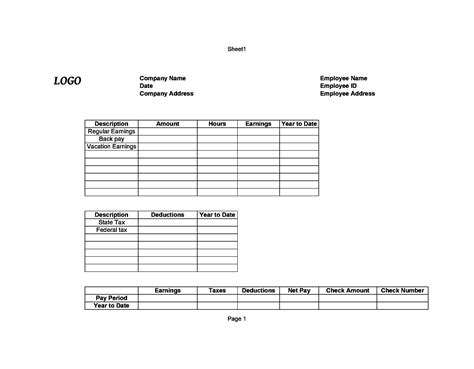 25 Great Pay Stub / Paycheck Stub Templates