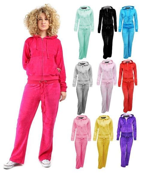 Womens Gym Velour Jogging Hood Running Plus Size Suit Sweatpants