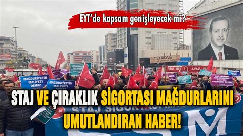 Staj ve çıraklık sigortası mağdurlarına müjde EYT kapsamı genişleyecek