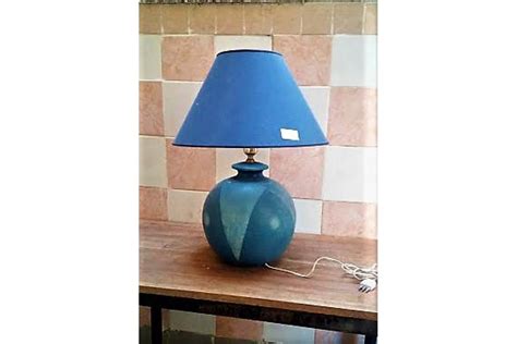 Lampada Blu Da Tavola Abat Jour Tuscania Annunci