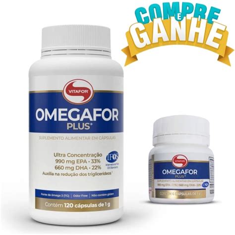 Compre Omega For Plus C Psulas Vitafor E Ganhe Amostra