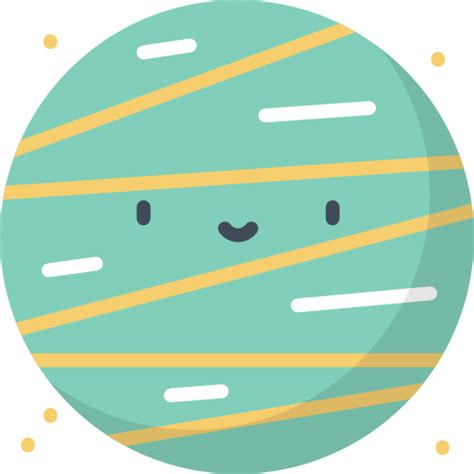 Planet Kawaii Flat Icon