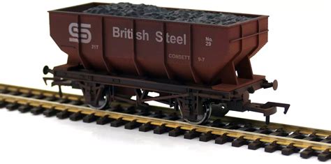 Dapol 4F 034 115 21T Hopper British Steel 29 Weathered Railway