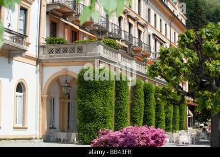 Detail Der Fassade Der Villa D Este Hotel Vorderen Comer See