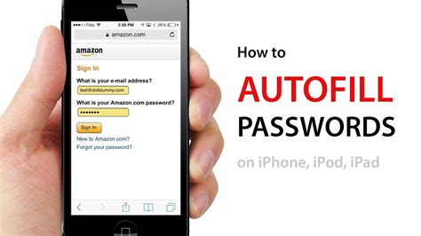 How To Autofill Passwords On Websites On Iphone Ipod Ipad Using Ios7 Youtube