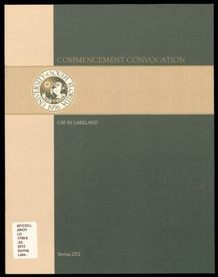 USF Graduation And Convocation Programs University Of South Florida