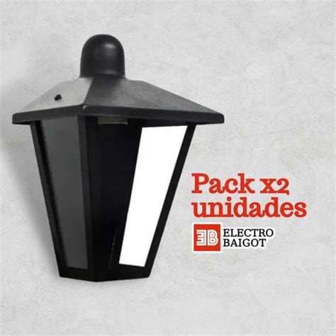 Pack X 2u Farol Colonial De Pared De Chapa Apto Exterior MercadoLibre