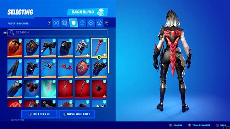 Backbling Combos Arachne And Spider Knight Fortnite Battle Royale