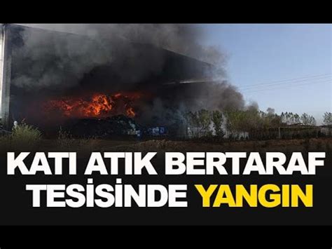 Manisa da Katı atık bertaraf tesisinde yangın YouTube