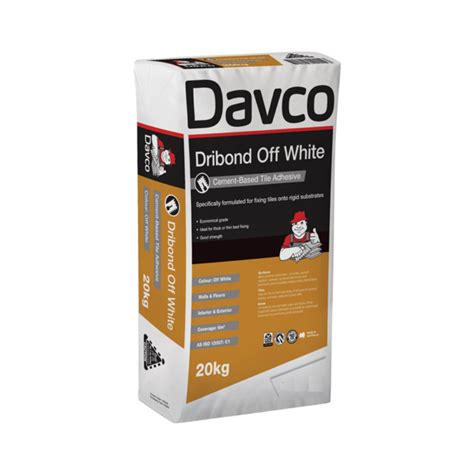 Davco Dribond Tile Adhesive Off White Kg Online Tilers Store