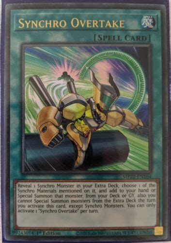 YuGiOh Synchro Overtake Ultra Rare 1st Edition MP22 EN164 NM EBay