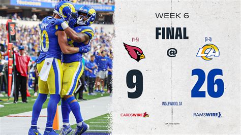 Rams take down Cardinals, 26-9: Instant analysis of Week 6 win