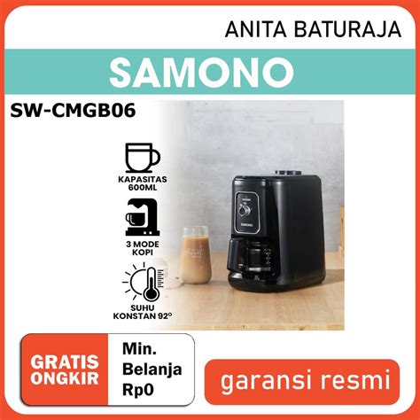 Jual SAMONO Coffee Maker SW CMGB06 Mesin Kopi 900 W Shopee Indonesia