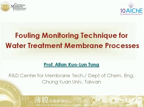 Fouling Monitoring Techniques for Water Treatment Membrane Processes ...