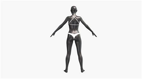Bikini Set 01 Mannequin Female 001 Pose 01 3D Model TurboSquid 1949244