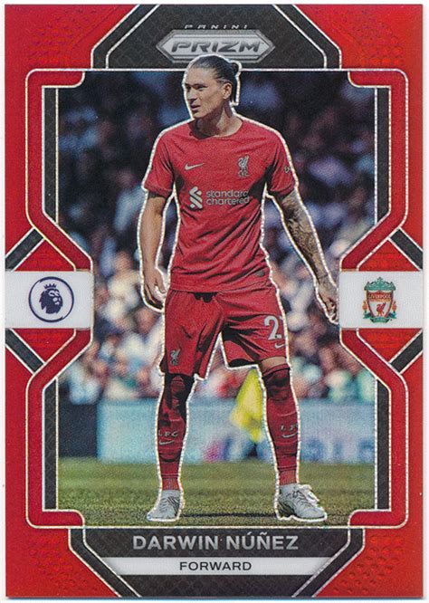 目立った傷や汚れなしDarwin Nunez Soccer 2022 23 Panini Prizm Premier League Red