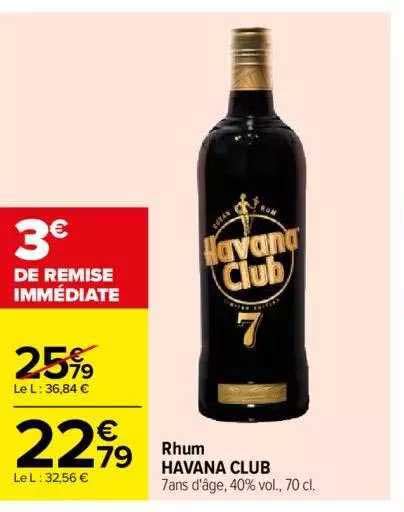 Promo Rhum Havana Club Chez Carrefour Icatalogue Fr