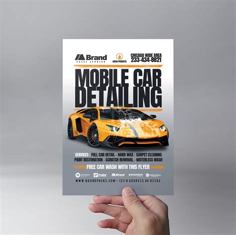 Car Detailing Flyer Template v2 - PSD, Ai & Vector - BrandPacks