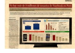 Ya Hay M S De Millones De Usuarios De Facebook En Per Ppt