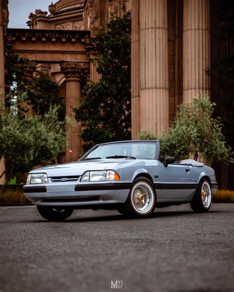 Fox Body Friday 🦊 Mustang With Vogue Tyre And Wire Wheels Foxbody