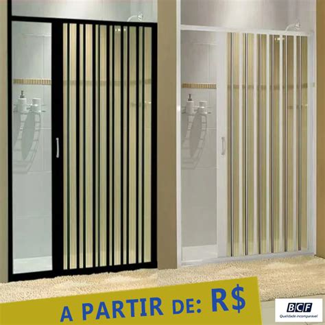 Box Sanfonado Em PVC Medida 100cm X 185cm Marca BCF