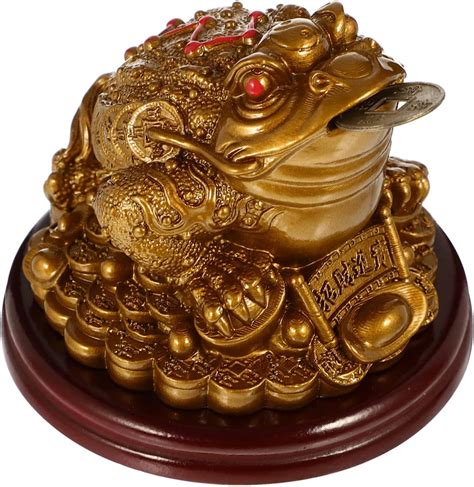 Amazon Brass Feng Shui Money Frog Three Legged Wealth Traditional