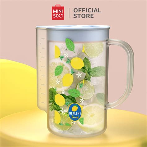 Jual Miniso Teko Air Minum Pitcher Plastik Tempat Air Minum L