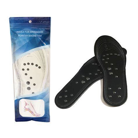 Acupressure Foot Therapy Pain Relief Unisex PU Cover Shoe Insoles