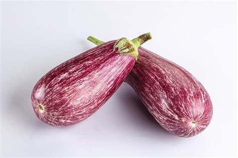 Premium Photo Ripe Purple Graffiti Eggplant For Cooking