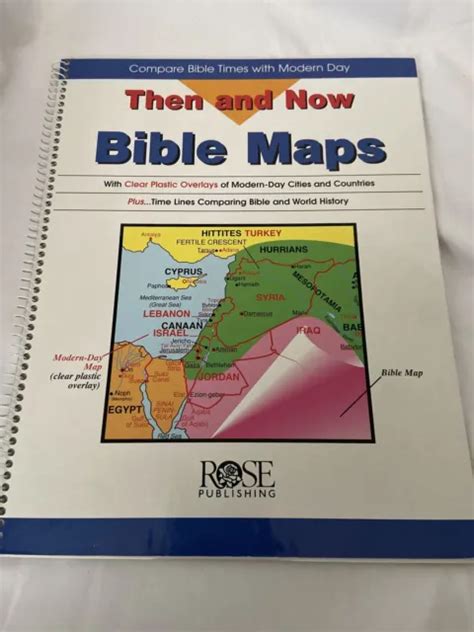 Then And Now Bible Maps Fold Out Pamphlet Eur Picclick Fr