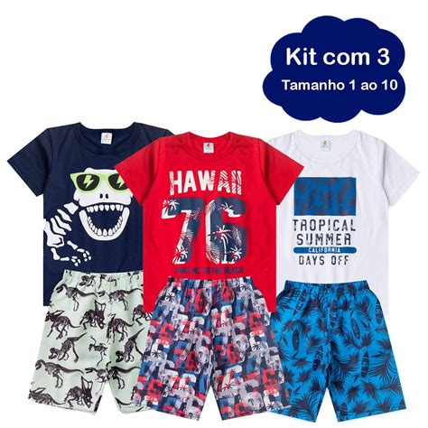 Kit Conjunto Infantil Menino Masculino Atacado Ver O