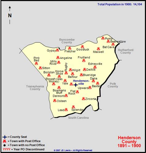 Henderson County, NC - 1891 to 1900