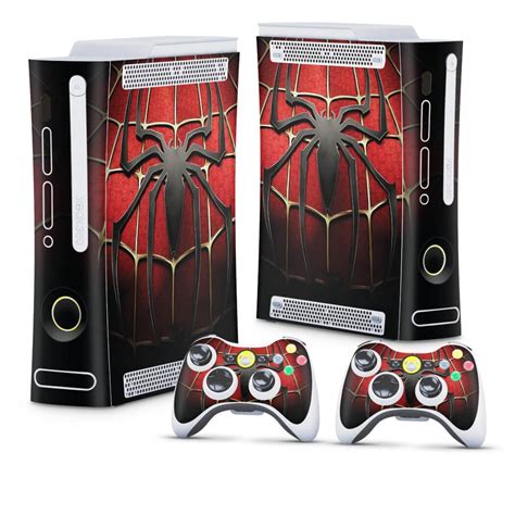 Skin Adesivo Xbox 360 Fat Arcade Spiderman Homem Aranha B No Shoptime