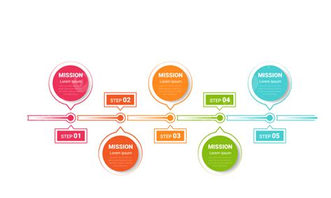 具有 5 個選項的演示信息圖表模板 與 過程 圖標向量圖案素材免費下載，png，eps和ai素材下載 Pngtree