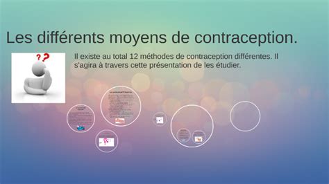 Les Differents Moyens De Contraception By S M On Prezi