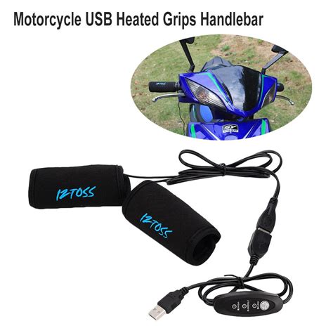 1 par de almofadas usb para motocicleta aquecidas inserções para