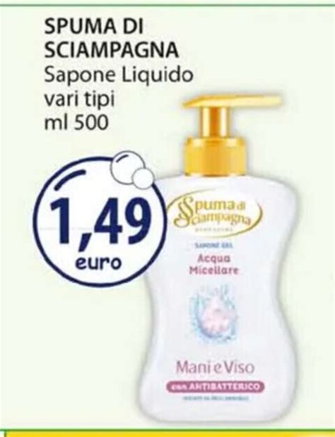 Spuma Di Sciampagna Sapone Liquido Vari Tipi Ml Offerta Di Acqua