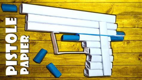 Pistole Selber Machen Spielzeug Basteln Aus Papier Paper Toy Gun Diy