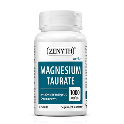 Magnesium Taurate Capsule Zenyth Farmacia Tei Online